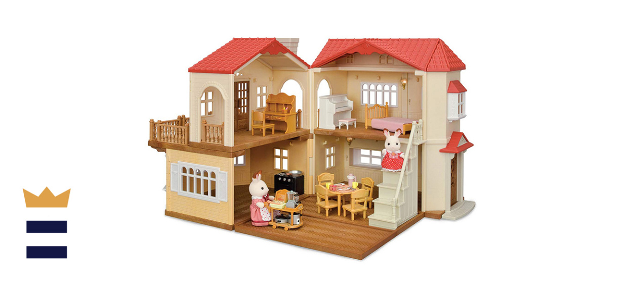 Calico Critters Red Roof Cozy Country Home Gift Set